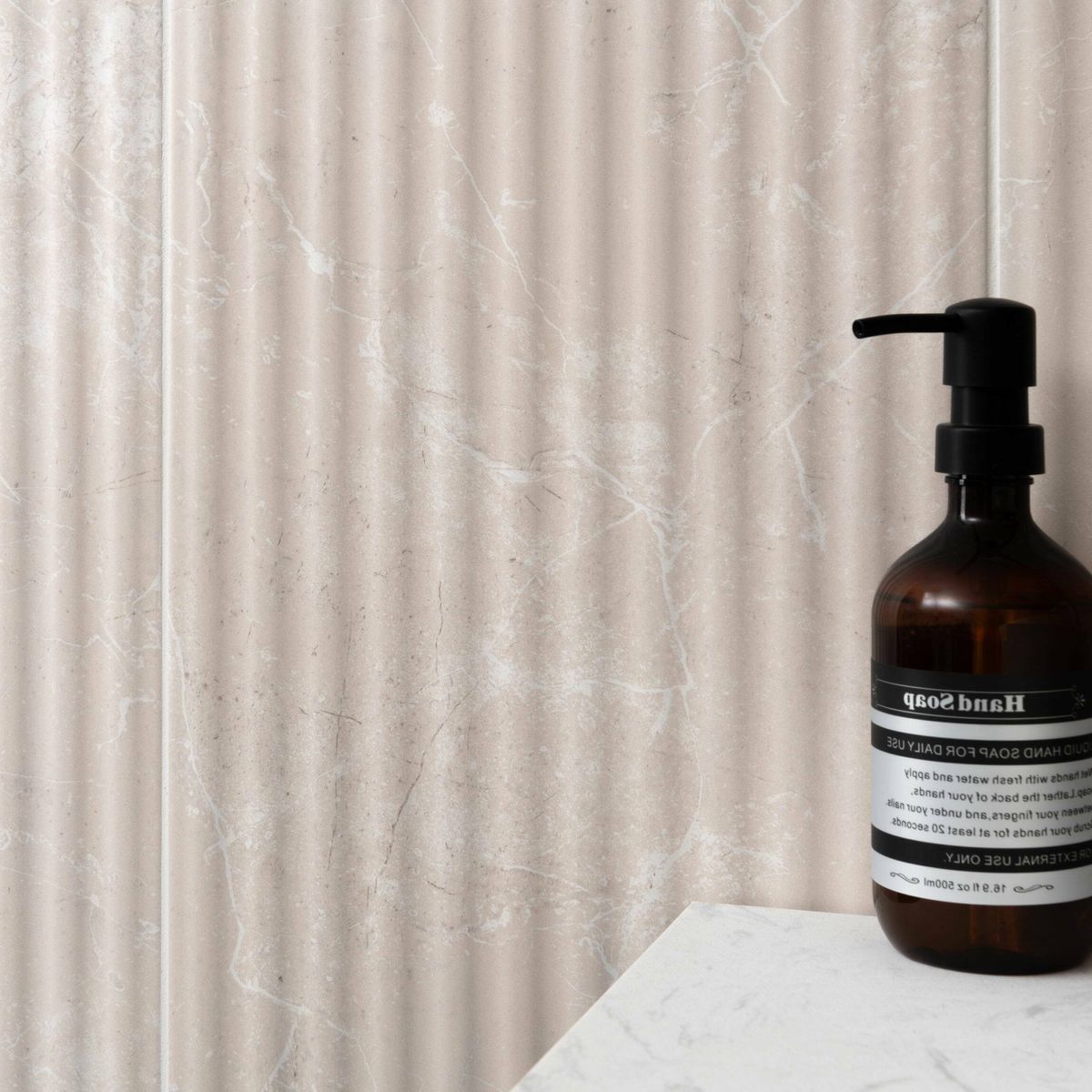 Sample - Imperial Warm White Matt marble Effect Decor Wall Tile 600x300