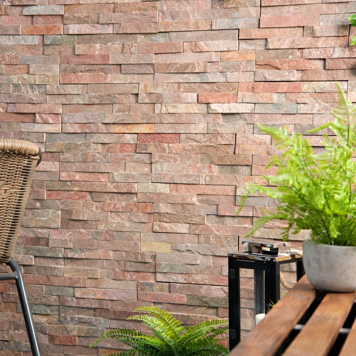 Sample - Ledgestone Copper Split Face 150x300