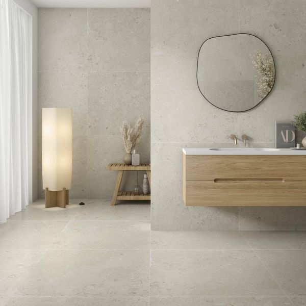 Coralina Blanco Travertine Effect Tiles 90x90