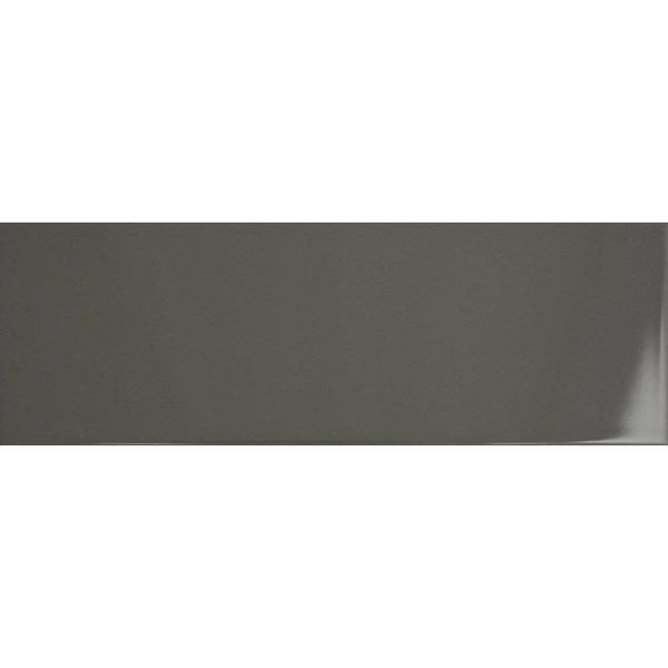 Sample Bricks Dark Grey Gloss Ceramic Metro Wall Tiles 300x100x7mm