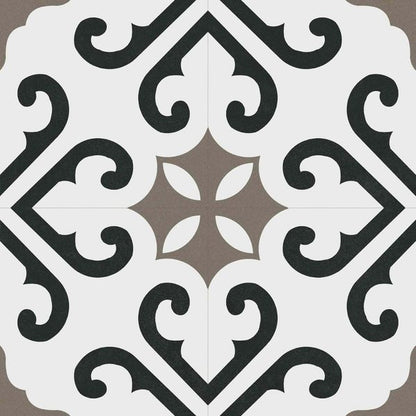 Bello Derby Matt Grey Patterned Floor Tiles 45x45