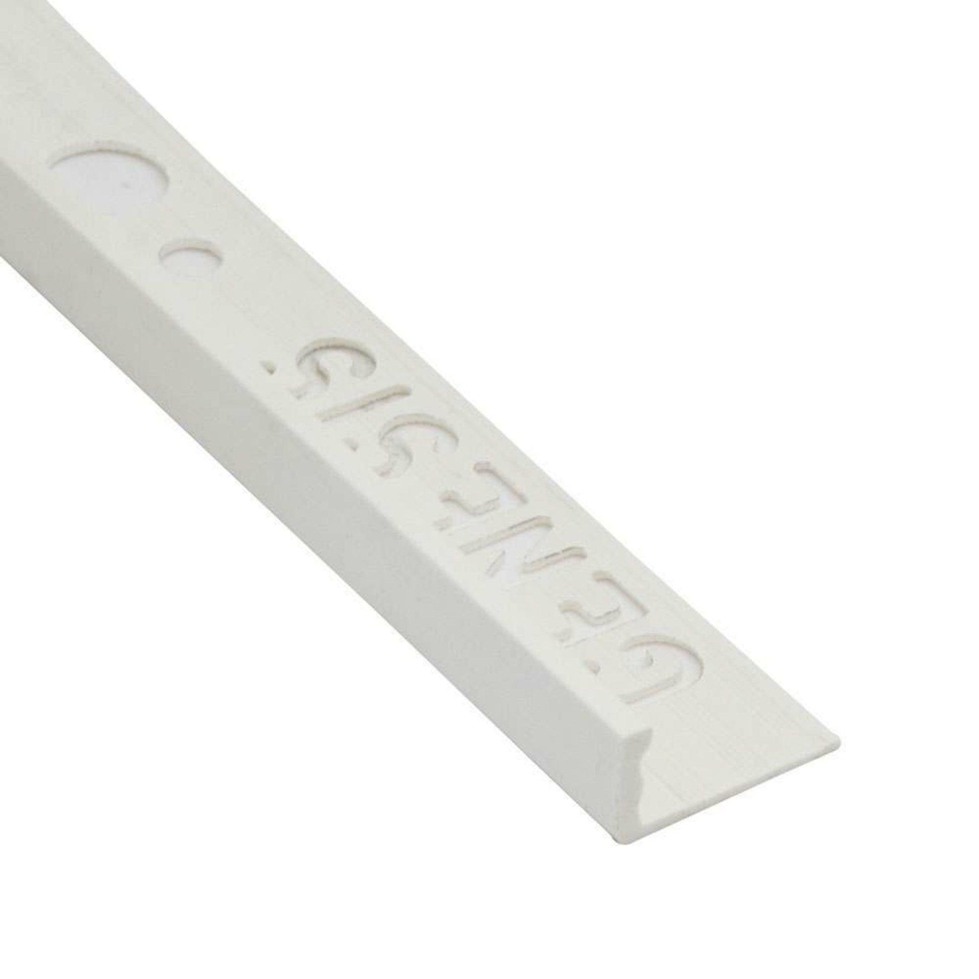 P.V.C Straight Edge Trim 12mm White