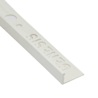 P.V.C Straight Edge Trim 10mm White