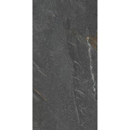 Sample Granby Dark Grey Matt Stone Effect Wall And Floor Rectified Tiles