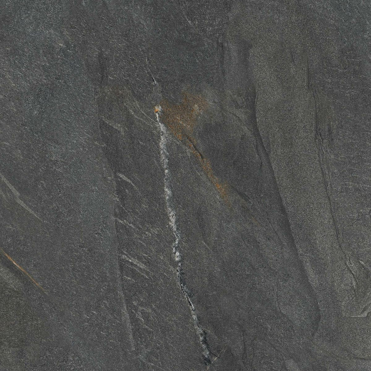 Sample - Granby Dark Grey Matt Stone Effect Wall And Floor Tiles 597x597