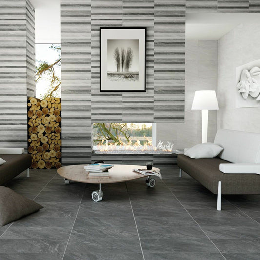 Safari Stone Effect Grafito 303 X 613