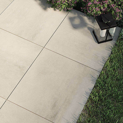 Grava White Outdoor Concrete Effect