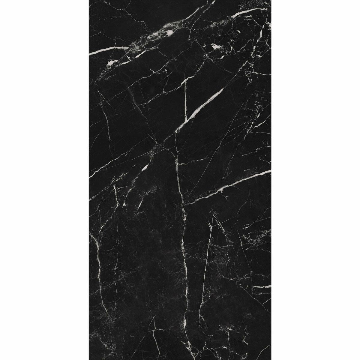 Sample - Marmo Morocco Black Marble Effect Wall and Floor Tiles 1197x597