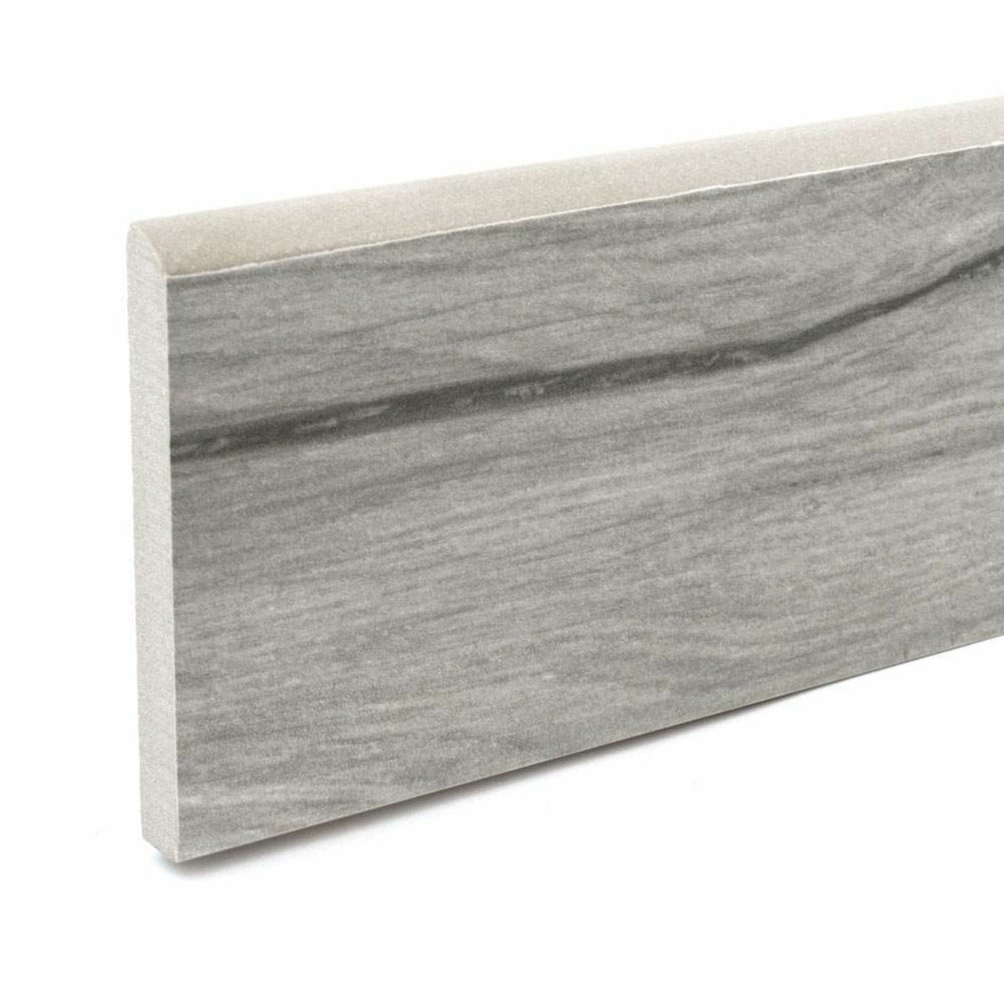 Mumble G Grey Skirting Wood Effect Tile 7.5x45