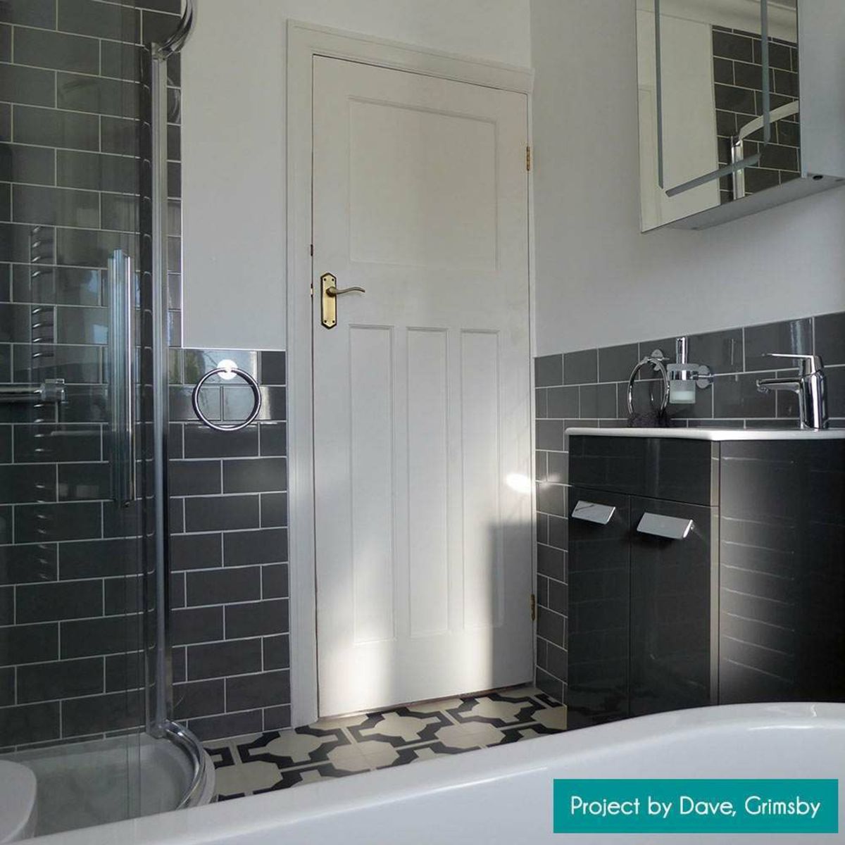 Sample - Liso Plata Grey Brillo Metro Tiles 100x200