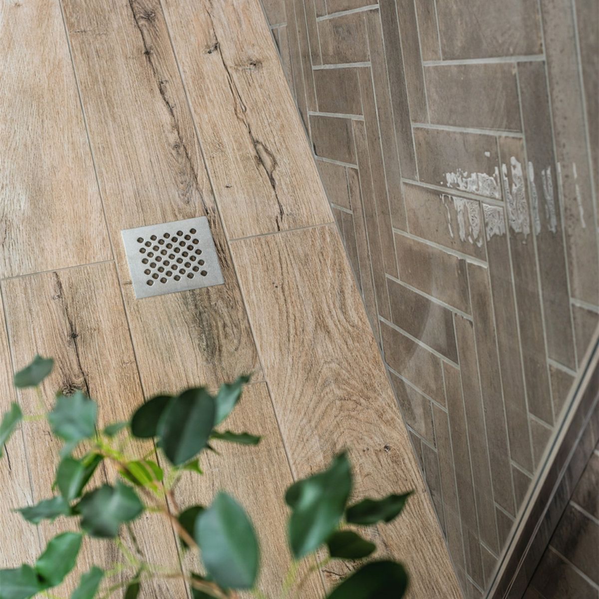 Sample - Mumble Natural Oak Anti-Slip Wood Effect Tile 900x150