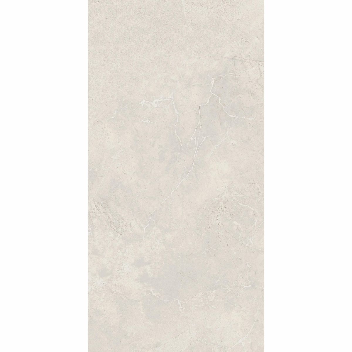 Sample - Imperial Warm White Matt Marble Effect Wall Tile 600x300