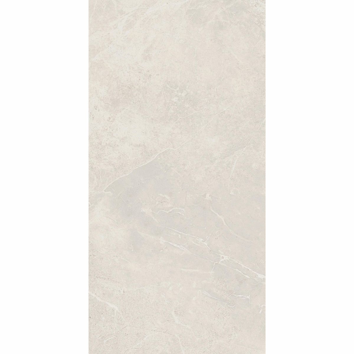 Sample - Imperial Warm White Matt Marble Effect Wall Tile 600x300