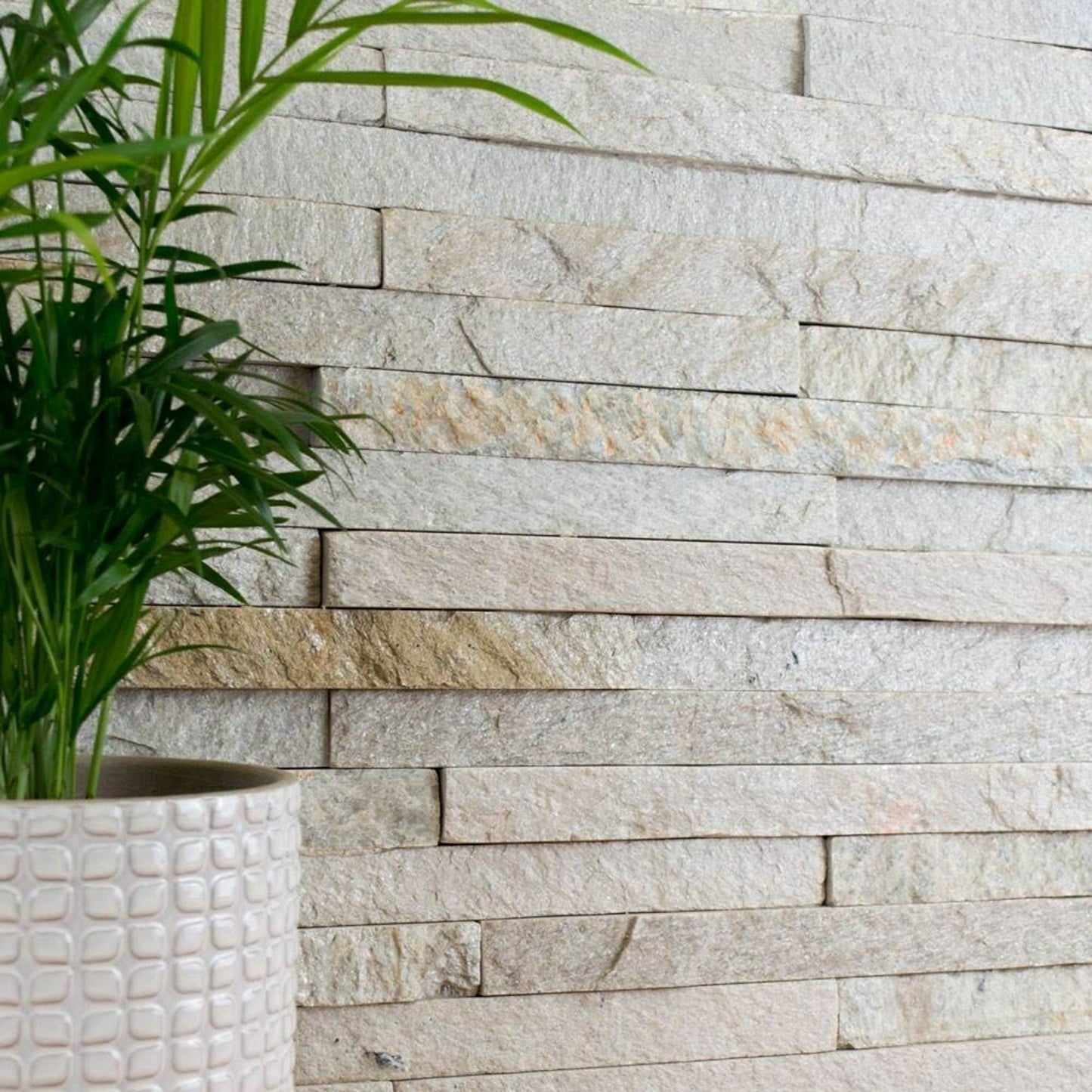 Ledgestone Ice White Split Face 150x300