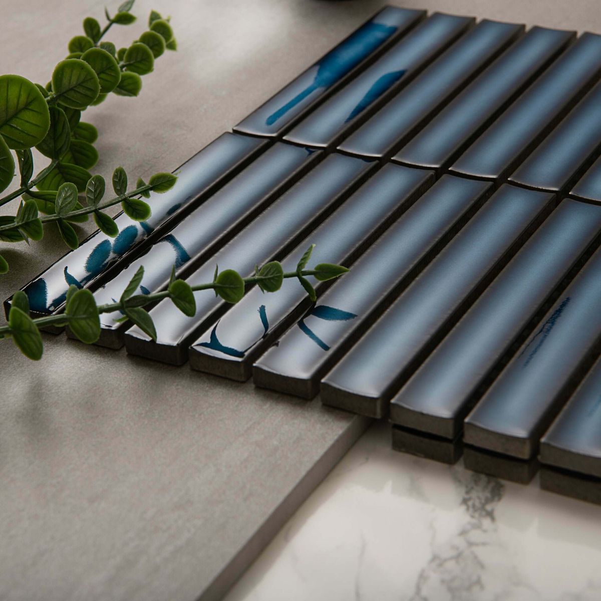 Sample - Kitkat Blue Mosaic