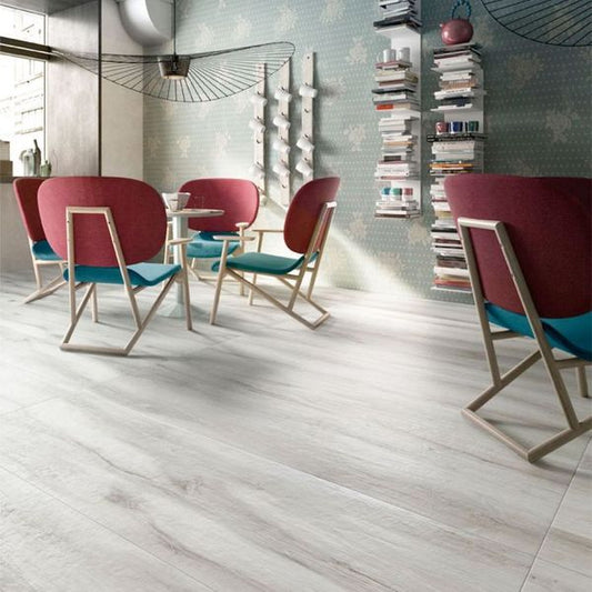 Kuni White Stone Effect Tile 200x1200