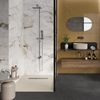 Leviglass Pisa gold Marble Effect Tile