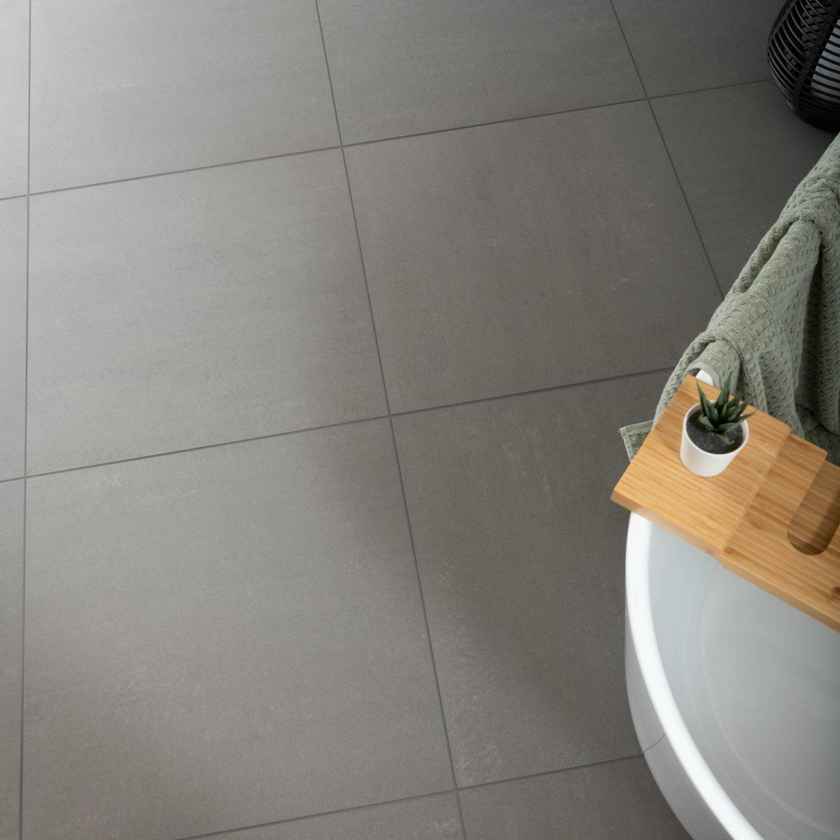 Sample - Gems Lounge Stone Effect Matt Anthracite 600x600