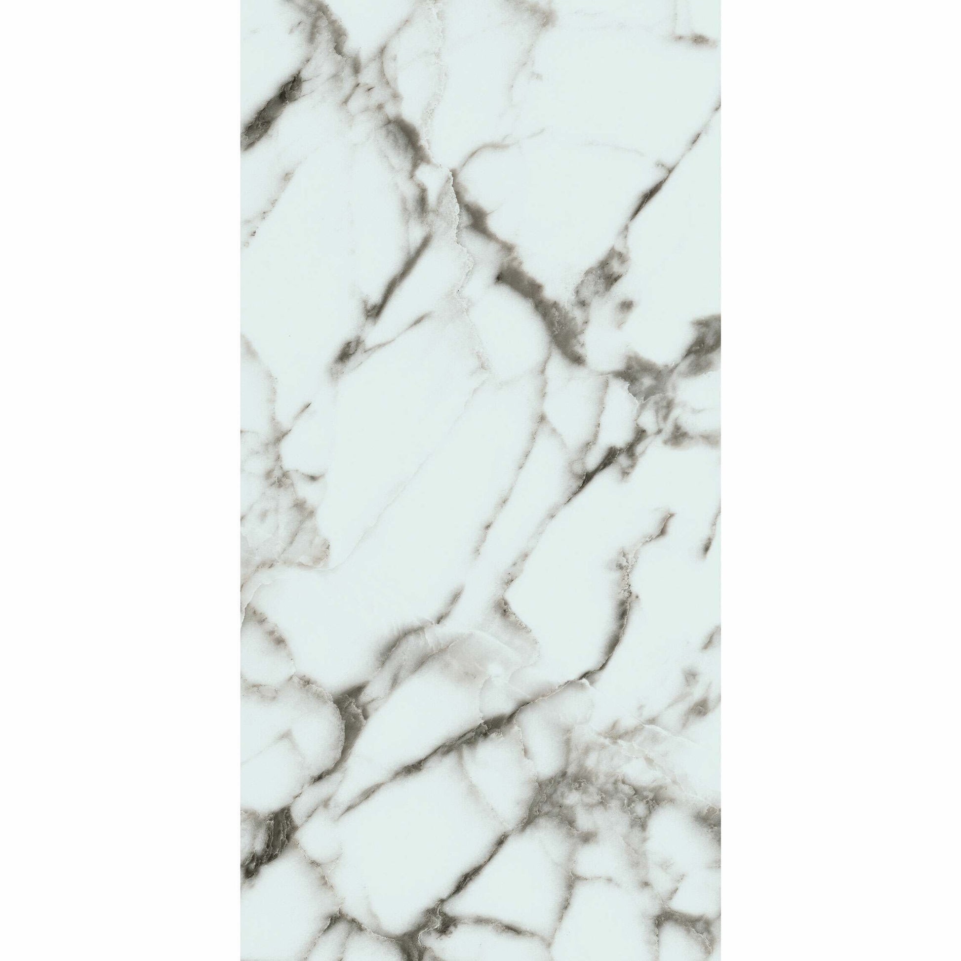 Luxglass Rain Arabescato pearl Marble Effect Tile