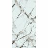 Sample - Luxglass Rain Arabescato pearl Marble Effect Tile