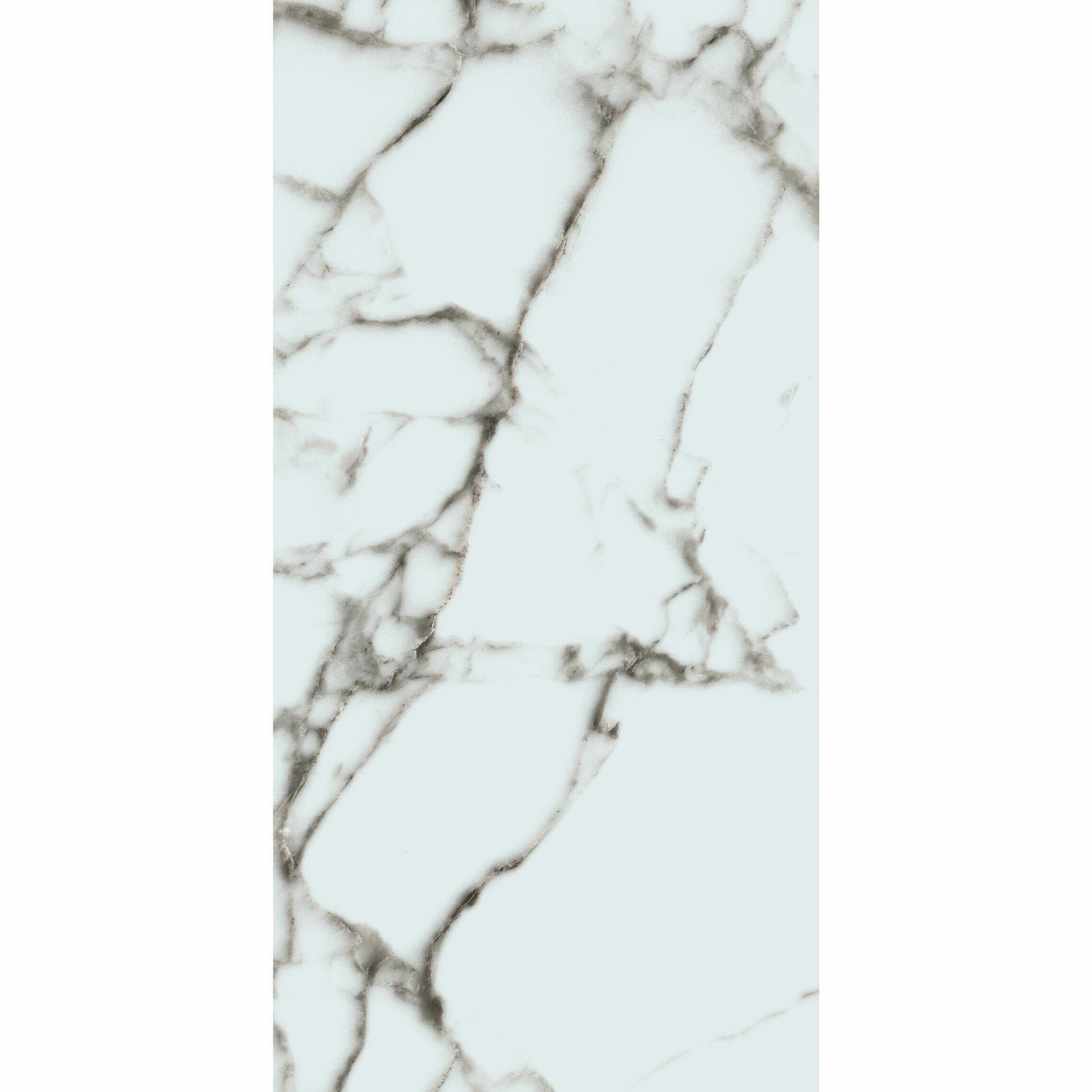 Luxglass Rain Arabescato pearl Marble Effect Tile