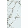 Sample - Luxglass Rain Arabescato pearl Marble Effect Tile