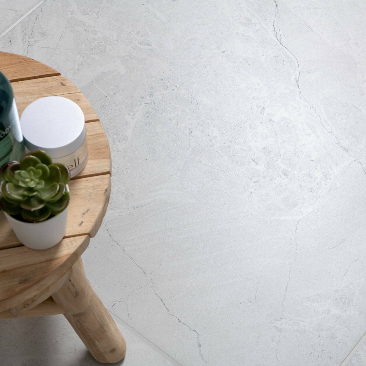 Sample - Makrana Breccia White Matt Wall and Floor Tiles