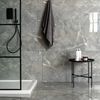 Sample - Makrana Breccia Grey Polished Marble Effect Tile 300x600