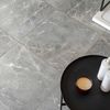 Sample - Makrana Breccia Grey Polished Marble Effect Tile 600x600