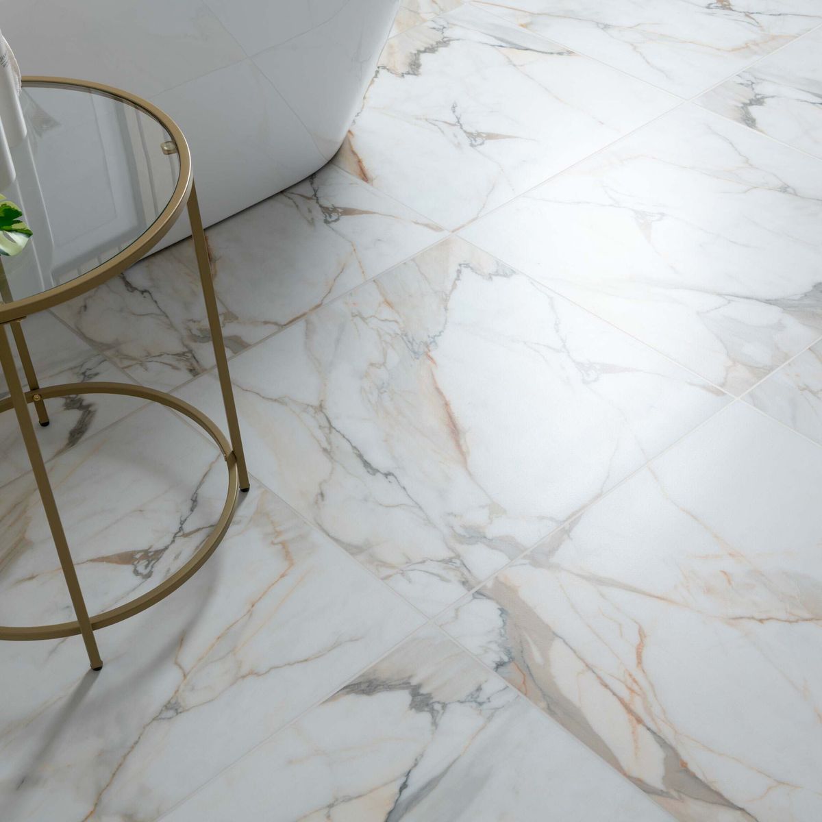 Sample - Makrana California White Matt Wall and Floor Tiles