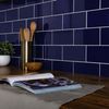 Liso Azul Blue Gloss Metro Tiles 100x200