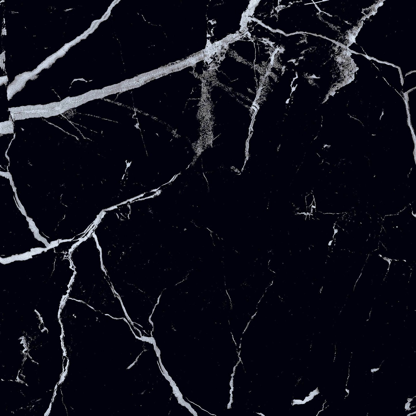 Genova Black Polished Marble Effect 600x600