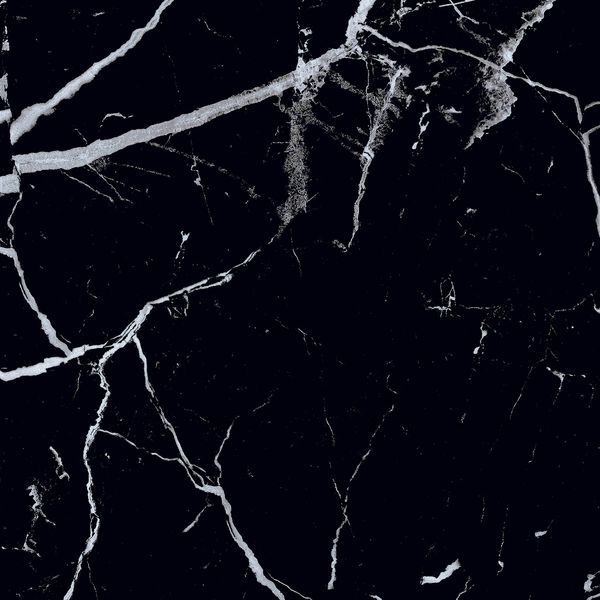 Sample - Genova Black Polished Marble Effect 600x600