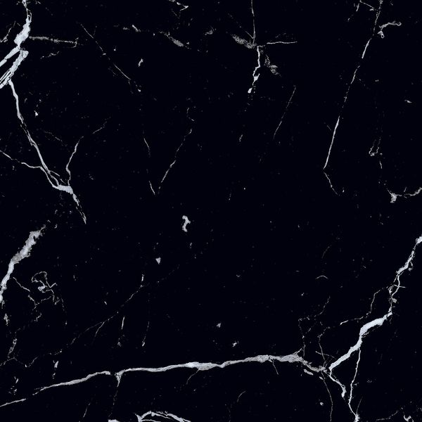 Sample - Genova Black Polished Marble Effect 600x600