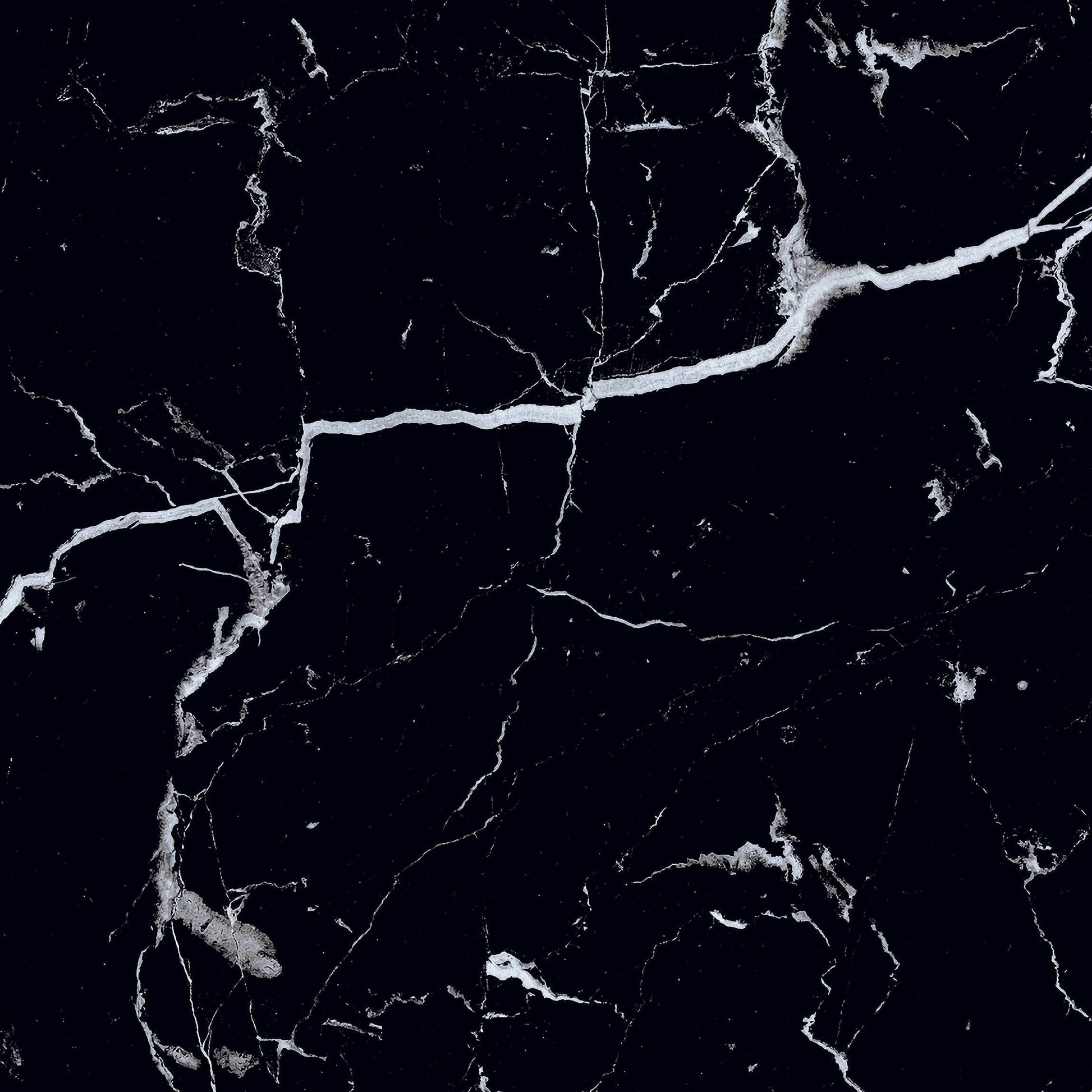 Genova Black Matt Marble Effect 600x600