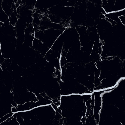 Genova Black Matt Marble Effect 600x600