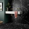 Genova Black Matt Marble Effect 600x600