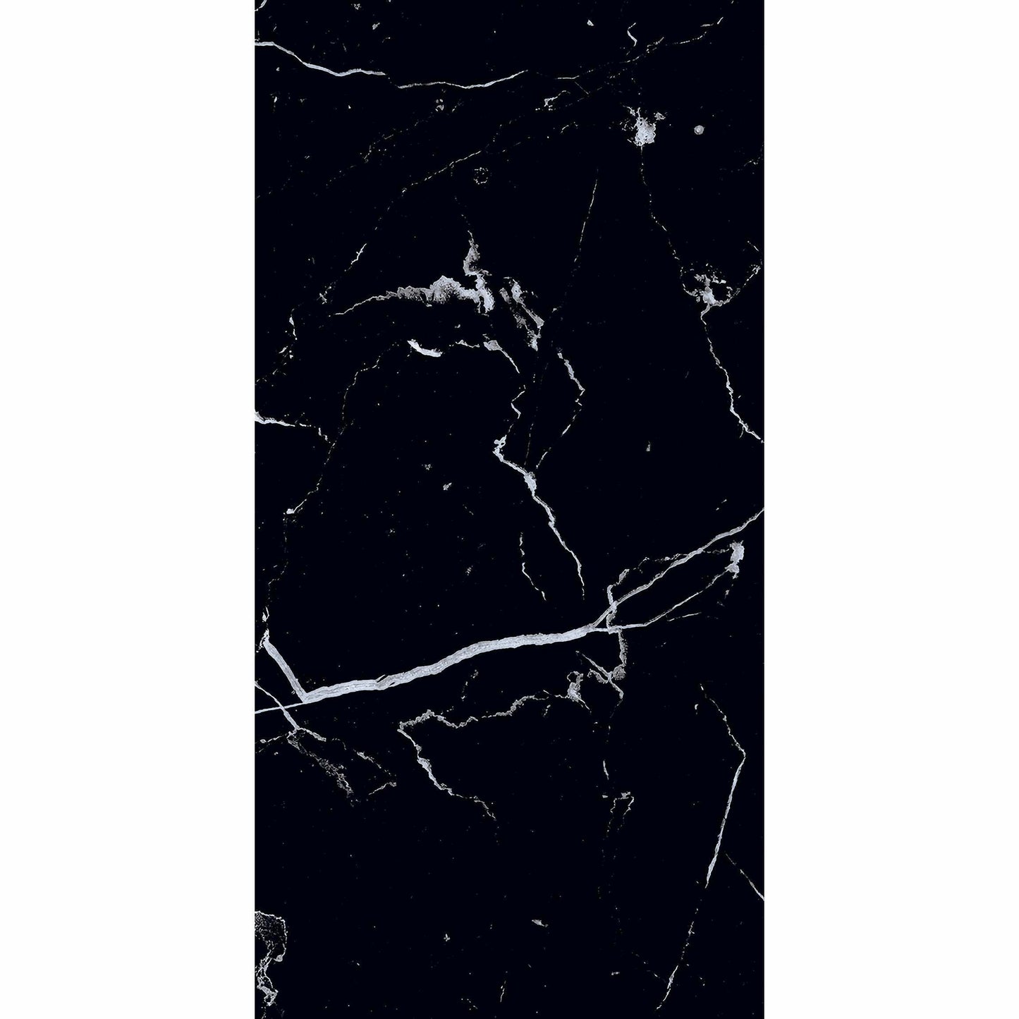 Genova Black Polished Marble Effect 600x300