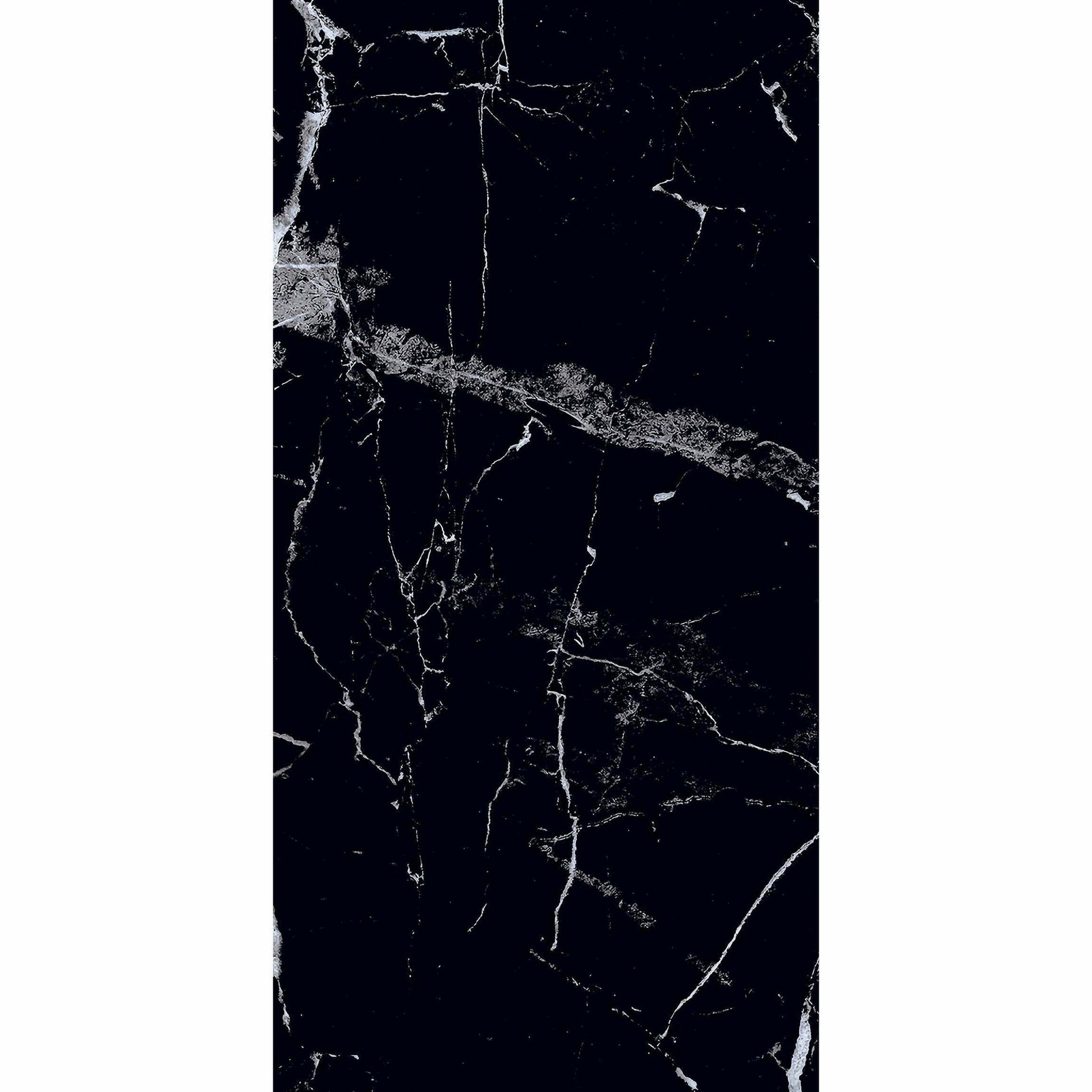 Genova Black Polished Marble Effect 600x300