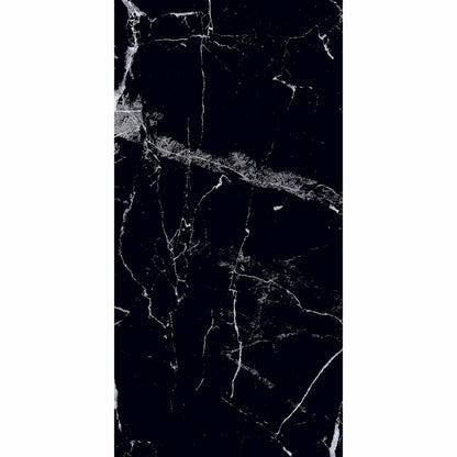 Genova Black Polished Marble Effect 600x300