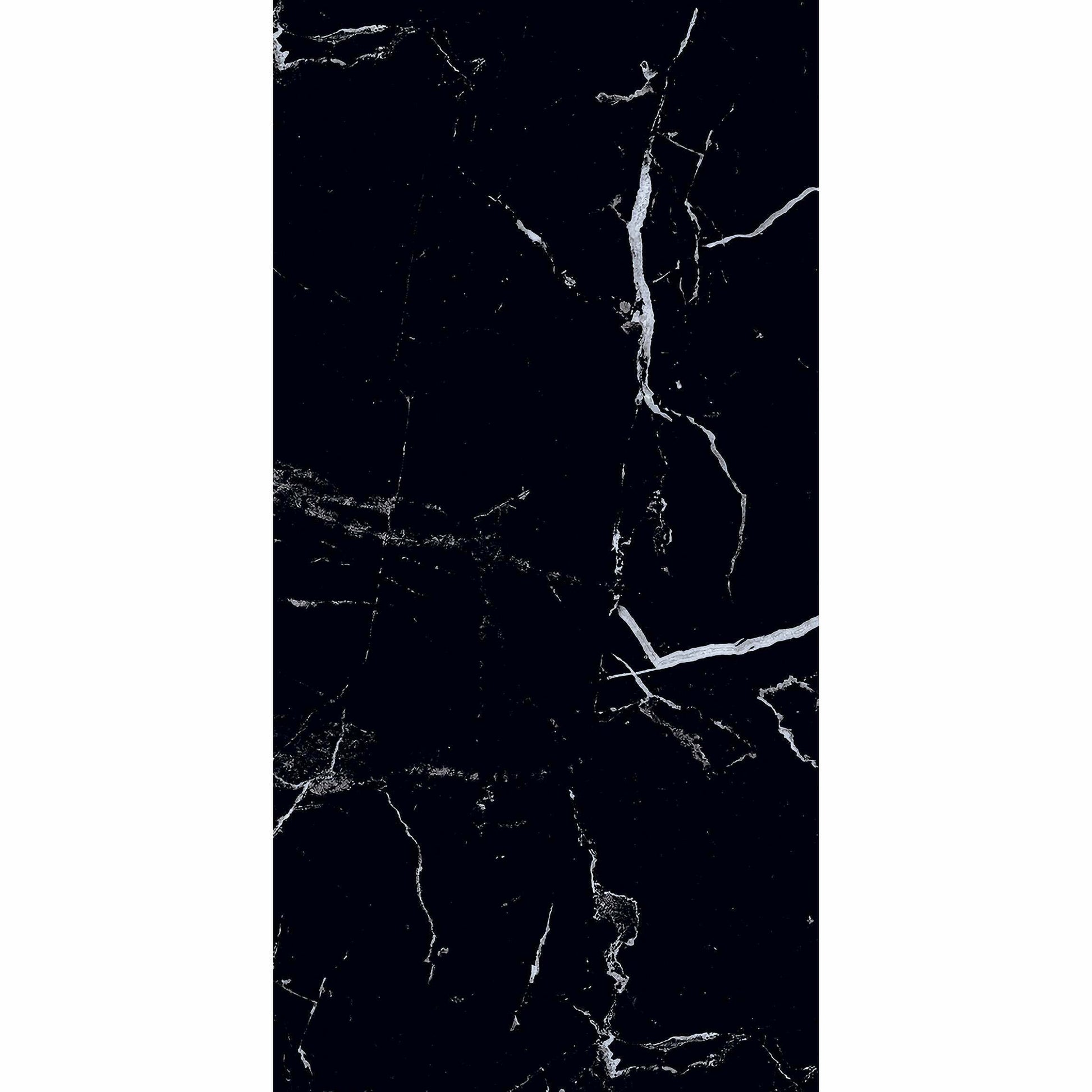 Genova Black Polished Marble Effect 600x300