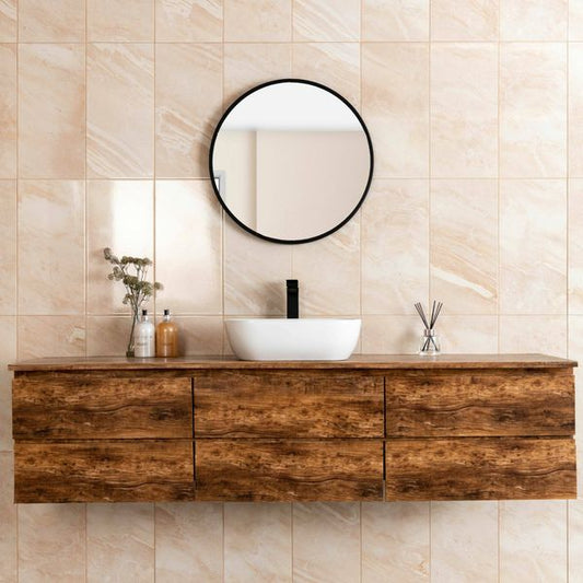Sample Alpes Beige Marble Effect Tile 50x25