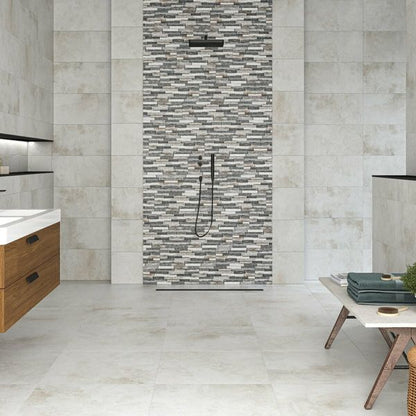 Metallique Blanco Lapato 60x60