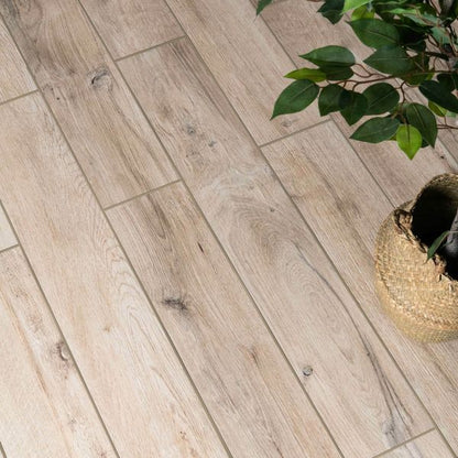 Sample - Mumble Natural Oak Anti-Slip Wood Effect Tile 900x150