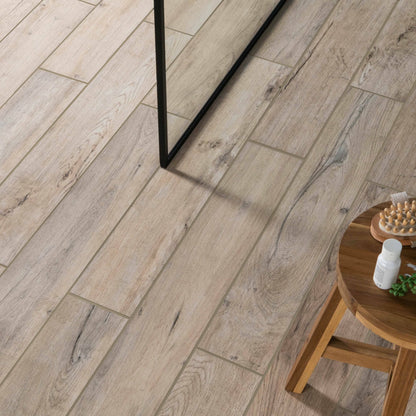 Mumble Natural Oak Anti-Slip Wood Effect Tile 900x150