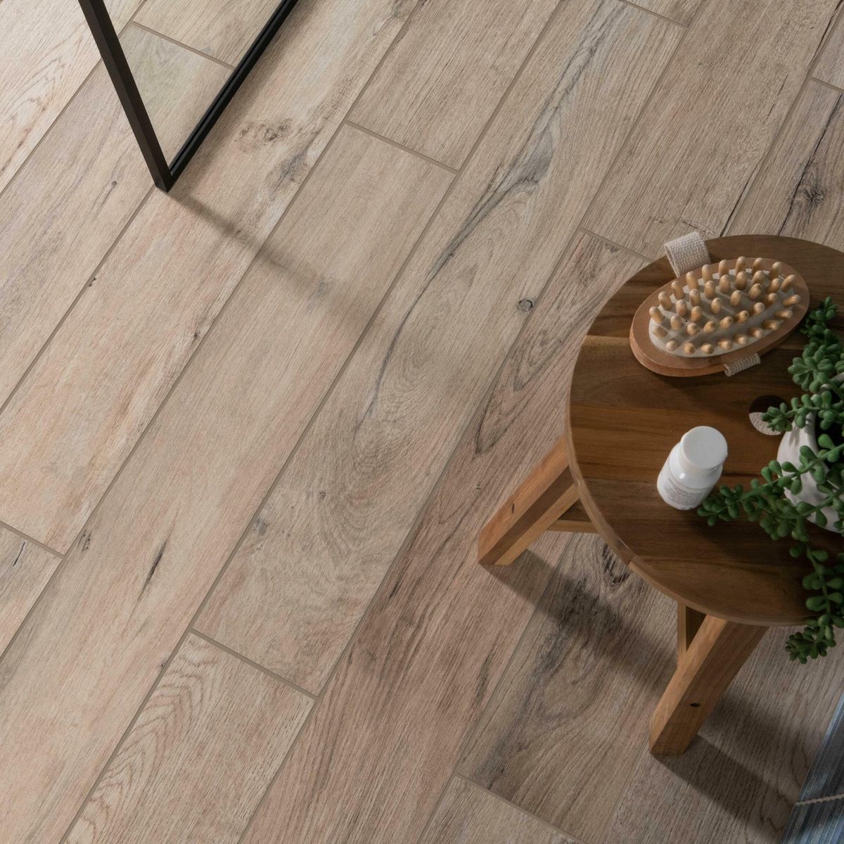 Sample - Mumble Natural Oak Anti-Slip Wood Effect Tile 900x150