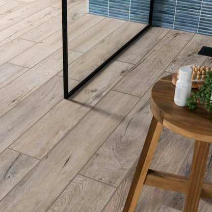 Mumble Natural Oak Anti-Slip Wood Effect Tile 900x150