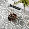 Sample - Bardiglio Hexagon Deco Marble Effect Tile