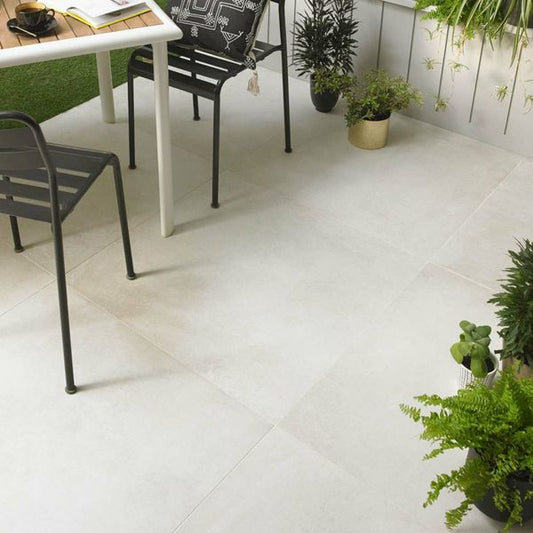 Sample Open Bianco Concrete Effect 800x800x20mm Slabs
