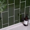 Sample - Liso Verde Green Gloss Metro Tiles 100x200